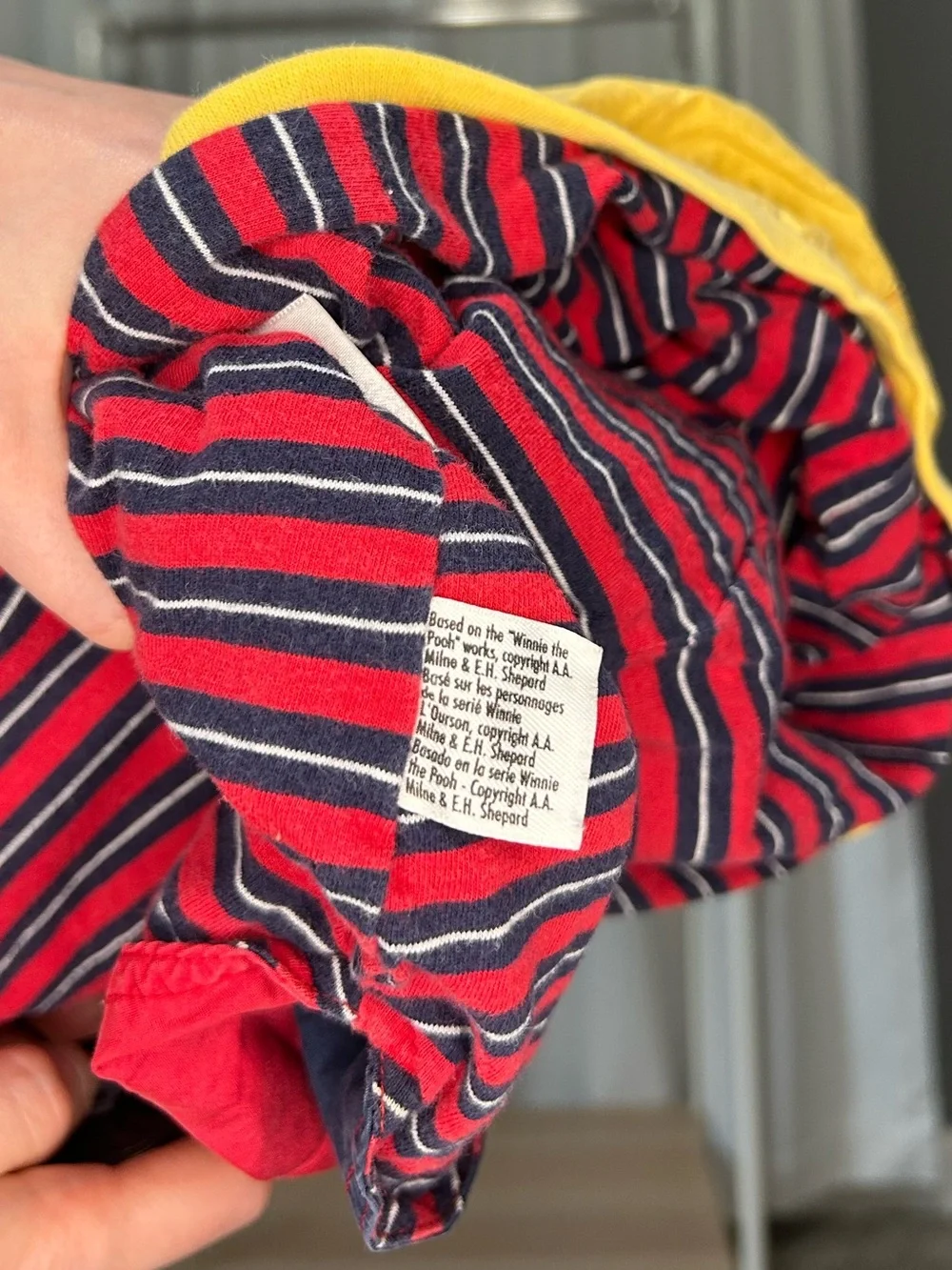 🍯VINTAGE WINNIE THE POOH Kids’ Nautical The Disney Store Snap Button Jacket - 2T